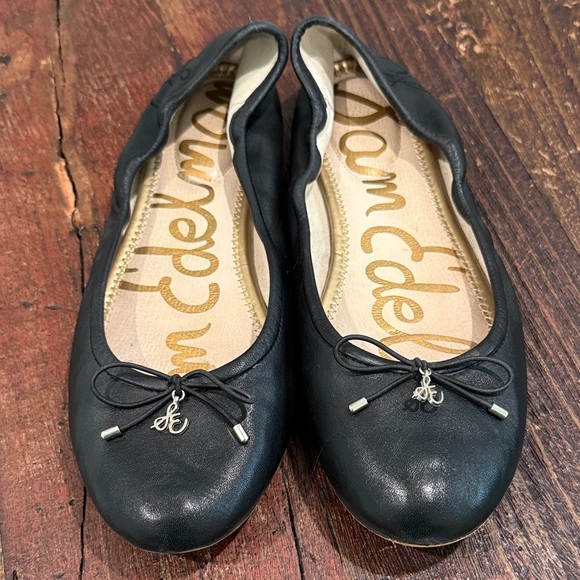 Sam Edelman Shoes - Sam Edelman Black Leather Flats